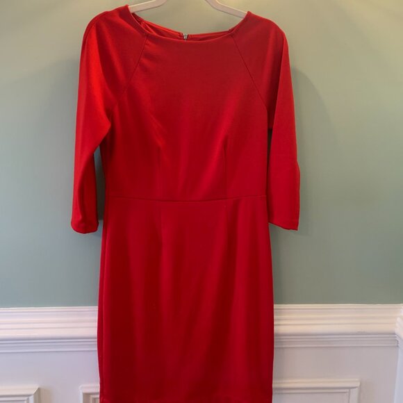 Red Body Con Dress The Limited Size 8 Elbow length sleeves - Picture 2 of 8